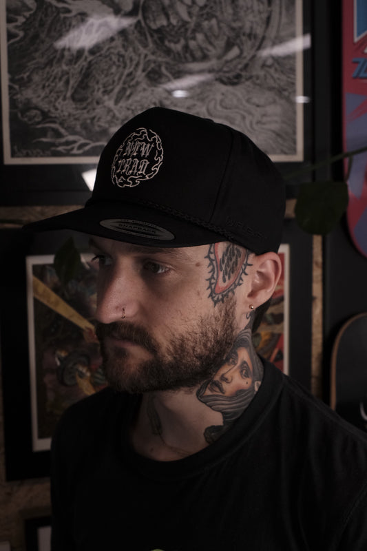New Trad Tattoo Poplin golf hat - Black
