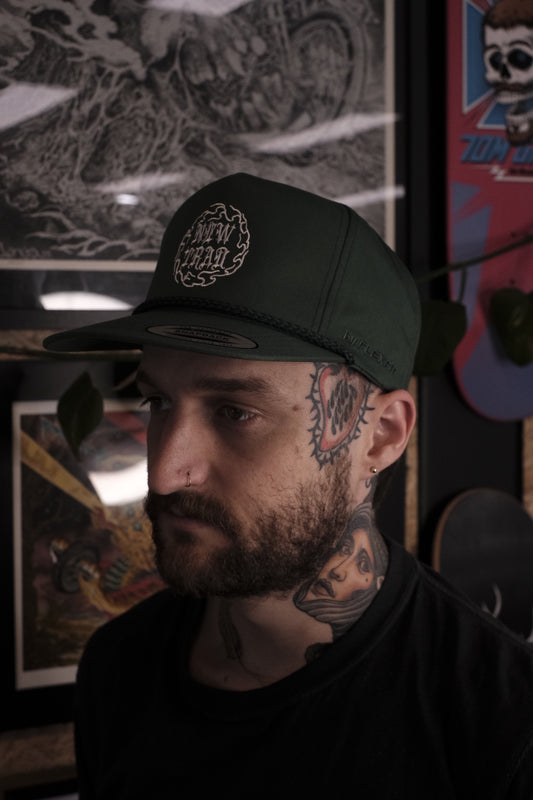 New Trad Tattoo Poplin golf hat - Green