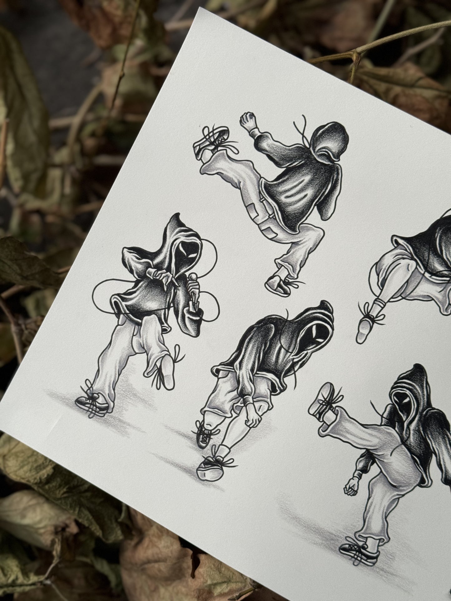 "Return of the hooded mosher" Limited edition fine art print