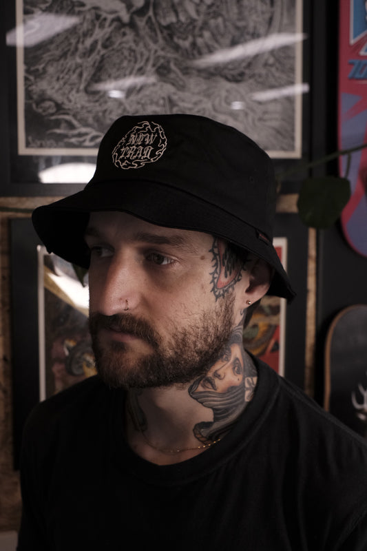 New Trad Tattoo Bucket Hat - Black