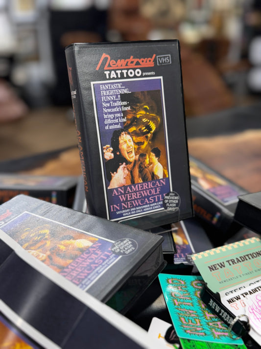 NEW TRADITIONS - AMERICAN WEREWOLF IN NEWCASTLE VHS STICKER PACK