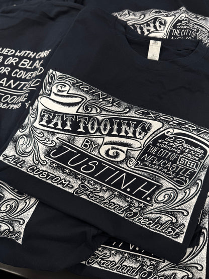 STEEL CITY BUSINESS CARD TEE - NAVY