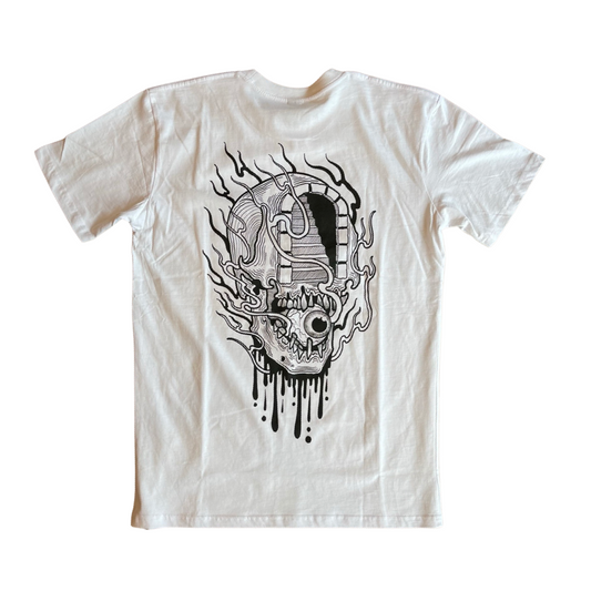 New Trad Tattoo "Head Case" Tee - White