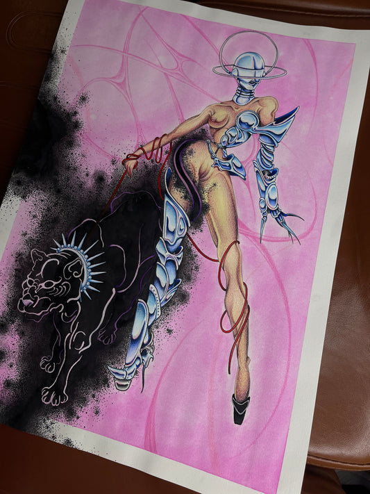 "Cosmic Pinup" fine art print *Pre Order*