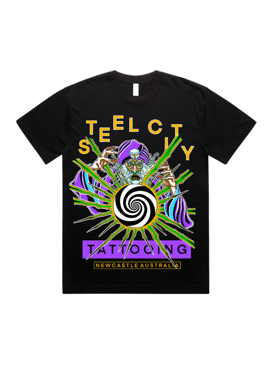 STEEL CITY WIZARD TEE - BLACK