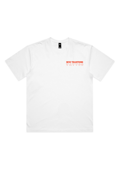 NEW TRADITIONS - WALK IN CAPPY TEE - WHITE