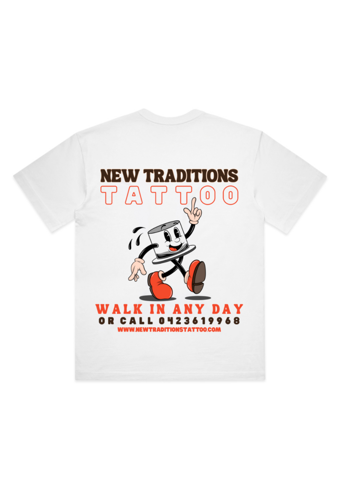 NEW TRADITIONS - WALK IN CAPPY TEE - WHITE